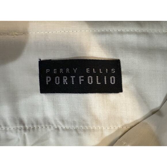 NWT Perry Ellis Portfolio 9” Shorts Mens Size 36 Pleated Front Beige Khaki NEW - Picture 3 of 12
